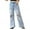 D09-Light Blue, variant on Jeans For Girls Baggy Wide Leg Ripped High Waisted Denim Pants Big Girls Distressed Jeans For Teenagers Casual Loose Fit Trousers Soft Comfortable 11-12 Years