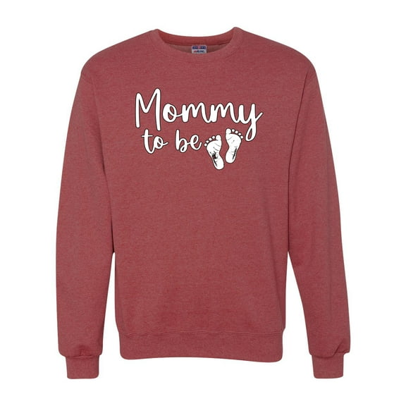 Wild Bobby, Mommy to Be Pregnancy Reveal Gift Parents to Be, Pop Culture, Unisex Crewneck Graphic Sweatshirt, Vintage Heather Red, Medium