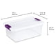 thumbnail image 3 of Caja de Almacenamiento Sterilite ClearView Apilable de 15 Cuartos, 3 of 9