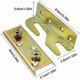 thumbnail image 3 of 4-Pack Durable Bed Rail Brackets with Screws for Easy Installation, 3 of 5
