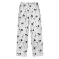 thumbnail image 2 of joogoo Line Flowers Pajama Pants Pj Bottoms Sleepwear Lounge L, 2 of 9