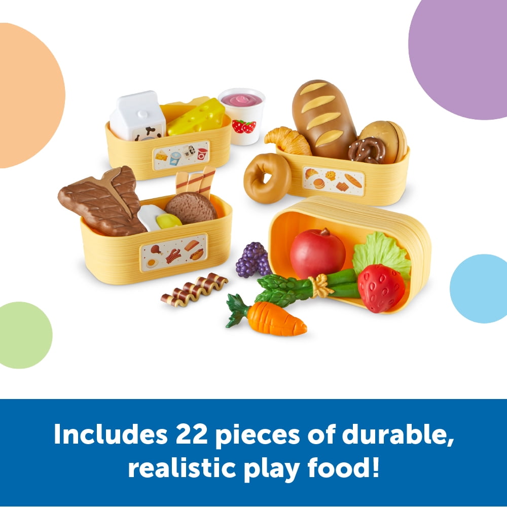 Learning Resources New Sprouts Pick ‘n’ Sort Food Groups, 26 Pieces, Play Food, Ages 18 Months+