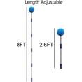 thumbnail image 2 of Yeyebest Cobweb Duster with Pole, 8ft Stainless Steel Pole Cobweb Brush with Medium-Stiff Bristles for Walls Beams Shelves Iight Fixtures and Window Screens, 2 of 7