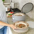 thumbnail image 3 of China Storage Container for Dinner Plate - 11.5" W x 7" H - Includes 12 Felt Dividers. Hard Shell and Stackable with Padded Interior, 3 of 5