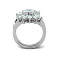 thumbnail image 3 of Women's Stainless Steel 316 AAA Grade Cubic Zirconia 3 Piece Wedding Ring Set Size 5, 3 of 6