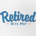 thumbnail image 2 of CafePress - Funny Retired Bite Me Retirement - Adjustable Unisex Printed Trucker Hat with Mesh Back, 2 of 10