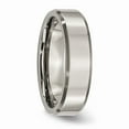 thumbnail image 4 of Titanium Beveled Edge 6mm Brushed and Polished Wedding Band - Size 12.5, 4 of 5