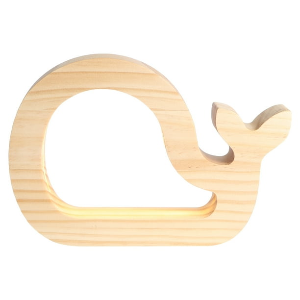 EeaseMX 1 lámpara de noche recargable con forma de ballena creativa, lámpara de noche para habitación.