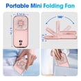 thumbnail image 4 of Ventilador portátil de mano ZEXALIGHT recargable por USB 5 en 1 rosa, 4 of 6