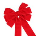 thumbnail image 6 of 5Pcs Christmas Tree Bow Set Velvet Christmas Bows Elegant Christmas Velvet Bows for Tree Topper Wreath Decoration Gift Wrapping (Khaki), 6 of 7