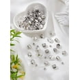 thumbnail image 1 of 80 piezas de 4 estilos de dijes de aleación de estilo tibetano, dijes de columna de filigrana, plata, joyería artesanal, 1 of 3