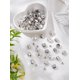 thumbnail image 1 of 80 piezas de 4 estilos de dijes de aleación de estilo tibetano, dijes de columna de filigrana, plata, joyería artesanal, 1 of 3