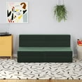 thumbnail image 4 of Novogratz The Flower Kids 5-in-1 Modular Chair and Lounger Bed, Bottle Green Velour, 4 of 9