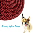 thumbnail image 4 of 128cm Long Heavy Duty Nylon Rope Dog Leash with Soft Padded Handle - for Outdoor Pets, Walking, Playing, Exploring（Red）, 4 of 5
