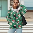 thumbnail image 3 of Yuyamidu Zip Up Christmas Sweatshirts Cat Sweatshirts for Women Clothing Oversized Hoodies for Women Trendy Clothes Trendy Plus Size Womens Zipper Sweatshirt L, 3 of 8