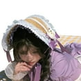thumbnail image 1 of Wweixi Women S Flower Straw Hat French Rural Style Lolita Ribbon Bow Headwear New French Rural Style type+4, 1 of 6