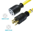 thumbnail image 4 of Houseables Generator Cord, Extension Cord, L14-30, 30 Amp, 125-250v, 10 ft, 4 of 5