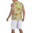 thumbnail image 5 of Rocae Cute Avocado for Men's Basketball Jersey Lightweight and Breathable Athletic Tank Top,Quick-Drying Sports Jersey, 5 of 9