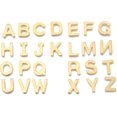 thumbnail image 2 of 10 dijes de letras de acero inoxidable 304 dorados para mujer, ideales como regalo elegante para cumpleaños o festivales. Joyería personalizada. Medidas: 11 x 6 ~ 12 x 0,8 mm. Orificio: 1 mm., 2 of 4