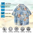 thumbnail image 3 of Camisa casual para hombre, camisas de playa tropicales, camisa de playa estampada, top regular de verano, 3 of 6