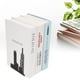 thumbnail image 4 of Bookends, Estampado Arquitectónnico de Estampado Avanzado Titulares de Libros de Construcción Resistentes Con 4 Almohadillas de Espuma no Hilera para dvd para revista para librros, 4 of 7