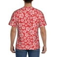 thumbnail image 2 of Rocae Red Hibiscus Flower for Men's Moisture-Wicking Crew Tee - T-Shirt for Sports, Outdoor Activities, and Casual WearMedium, 2 of 9