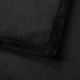 thumbnail image 6 of RUIKASI Fleece Black Blanket Throw - Fluffy Throw Size Blanket for Sofa, Small Warm Travel Blanket Sofa, Office, 50x60 Inches, 6 of 9