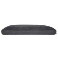 thumbnail image 2 of FurHaven Pet Dog Bed | Deluxe Terry & Suede Snuggle Pillow Pet Bed for Dogs & Cats, Gray, Extra Large, 2 of 3