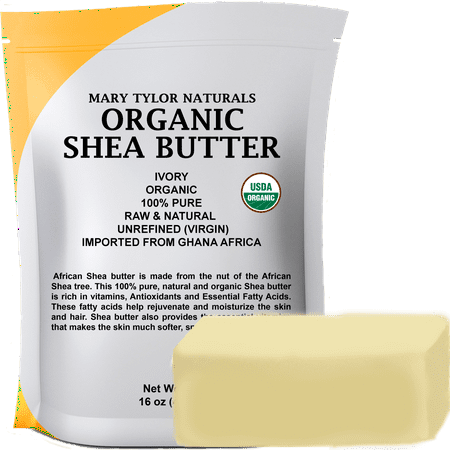 Papaya Body Balm - Organic Shea Butter 1 lb (16 Oz) Raw Unrefined Ivory Grade A. Amazing Skin Nourishment, Great For DIY Body Butters Lip Balms Lotions Acne Eczema & Stretch Marks By Mary Tyler Naturals