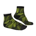 thumbnail image 6 of Salouo Tropical Palm Leaves Fern Leaf Pattern Unisex Middle Tube Socks,Middle-Finger Knee High Socks Over The Calf Tube Stocking Crew Stockings for Women and Men Tube Socks, 6 of 8