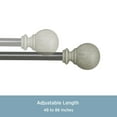 thumbnail image 2 of Kenney Pearson 48 – 68 Inch Decorative Rounded Beech Wood Ball Rod Set, 2 of 5