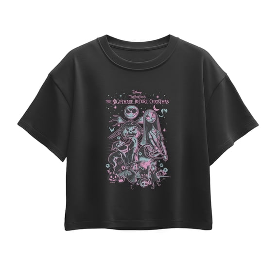 Nightmare Before Christmas - Nightmare Flowers - Youth Girls Boxy T-Shirt