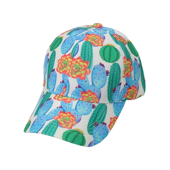 ibiyuan Womens Baseball Caps Summer Hats for Women Women's Tropical Banana Leaf Printed Baseball Cap for Spring and Summer Fashion
