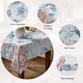 thumbnail image 5 of Ocean Crab Table Cloth Waterproof Tablecloths, Summer Coastal Coral Flower Shells Tablecloth Dining Table Cover for Kitchen Party Tabletop Outdoor, Rectangle Tablecloth 60x84 Inch, 5 of 9