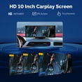 thumbnail image 2 of 10.26 in" Wireless Apple Carplay Screen,Android Auto Car Stereo,2.5k Dash Cam,Support 1080p Backup Camera DVR,magic box carplay, Mirror Link/Siri/Wifi/Bluetooth/Double Din/GPS, 2 of 12
