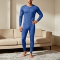 thumbnail image 4 of Xdegoge Mens Union Suit One Piece Pajamas Thermal Henley Sleepwear Button Down Long Johns Full Body Jumpsuit Casual Comfy Nightwear Loungewear Base Layer, 4 of 9