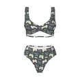 thumbnail image 4 of Rocae Gamers for Bikini Set for Women Two Piece Sexy High Swimsuits Split Crossover Bikini Medium, 4 of 9