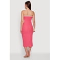 thumbnail image 3 of Women's Contrast Trim Cutout Side Tube Midi Dress, 3 of 3