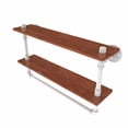 thumbnail image 7 of Pipeline Collection 22 Inch Double Ironwood Shelf with Towel Bar, 7 of 7
