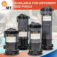 thumbnail image 6 of Cartridge Filter System with Pressure Gauge for Swimming Pools 30SF, 6 of 7