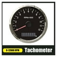 thumbnail image 2 of 12000 RPM Car Boat Tachometer Engine Tacho Gauge With LCD Hour Meter Digital Display Tachometer For Truck Motorcycle ,Wide Applicability, 2 of 7