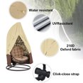 thumbnail image 4 of Silla de huevo colgante Impermeable Funda para silla de terraza Impermeable a prueba de polvo para s Abanopi Beige, 4 of 7