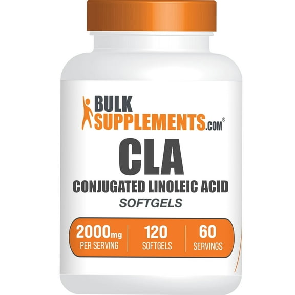 BulkSupplements Conjugated Linoleic Acid Softgels - CLA Supplements, 2000mg Per Serving (120 Softgels - 60 Servings)
