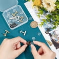 thumbnail image 2 of 12 Sets 3 Colors Brass Cuff Button Cabochon Cufflink Findings Flat Round Cuff Button Cabochons Tray Bezel Cufflink Blanks Setting for Apparel Accessories Clothes Buttons Making for DIY, 2 of 9
