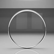 Sterling Silver 2MM High Polish Plain Dome Tarnish Resistant Comfort Fit Wedding Band Ring-7.5