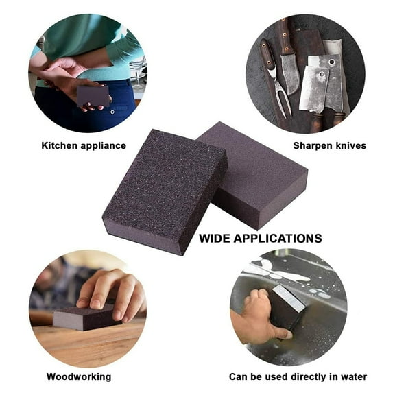 8Pack Sanding Sponges Coarse Fine Sanding Blocks in 60-220 Grits Sand Foam Sandpaper for Metal Wood Polish