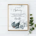 thumbnail image 2 of Koyal Wholesale Unframed Winter Snowy Woodland Forest Watercolor Party Sign, In Loving Memory, 1- Pack, 2 of 4