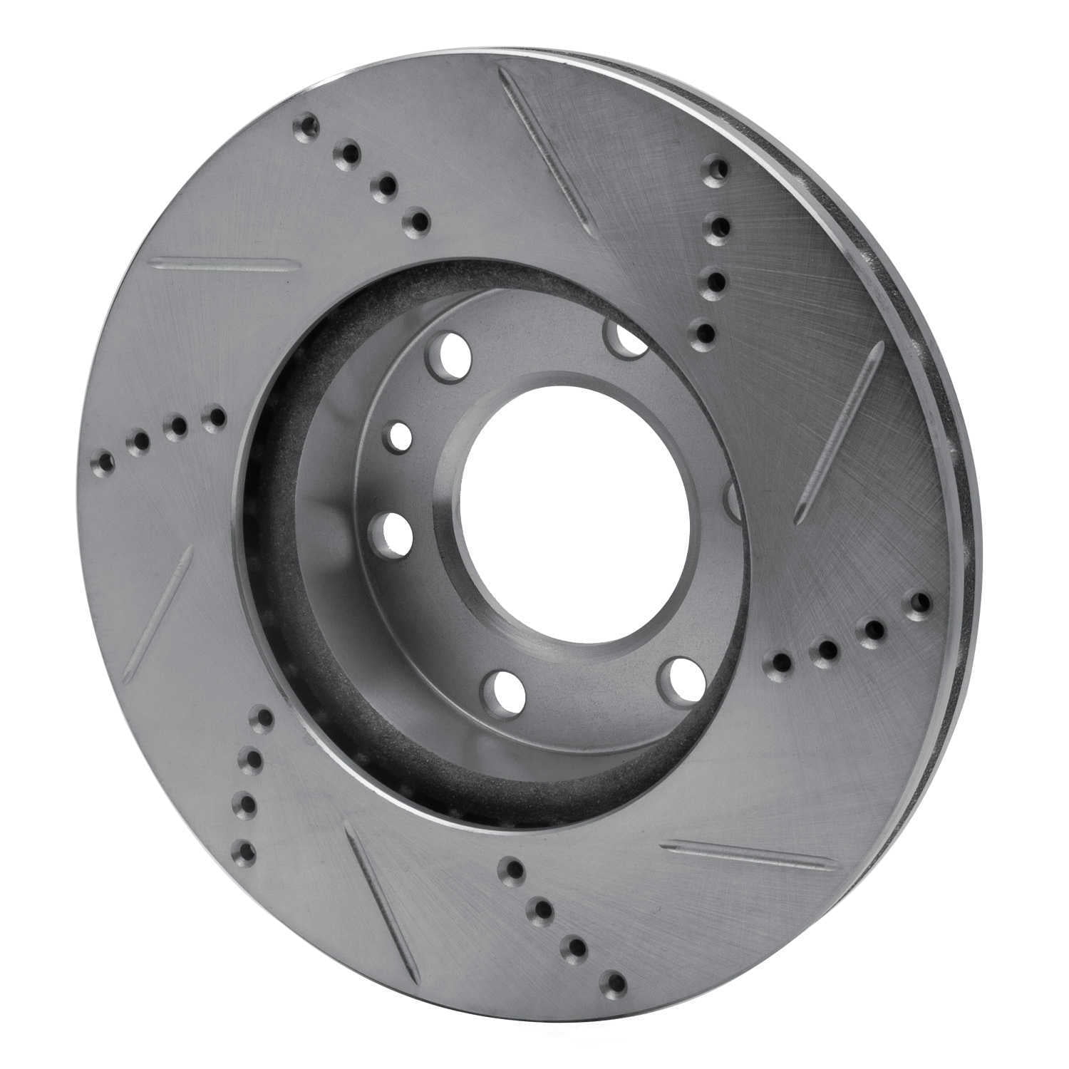 Dynamic Friction Company 631-40043L DFC Brake Rotor - Drilled And Slotted - Silver