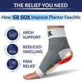 thumbnail image 3 of Calcetines para aliviar la fascitis plantar SB SOX Night Splint, blancos, 3 of 7