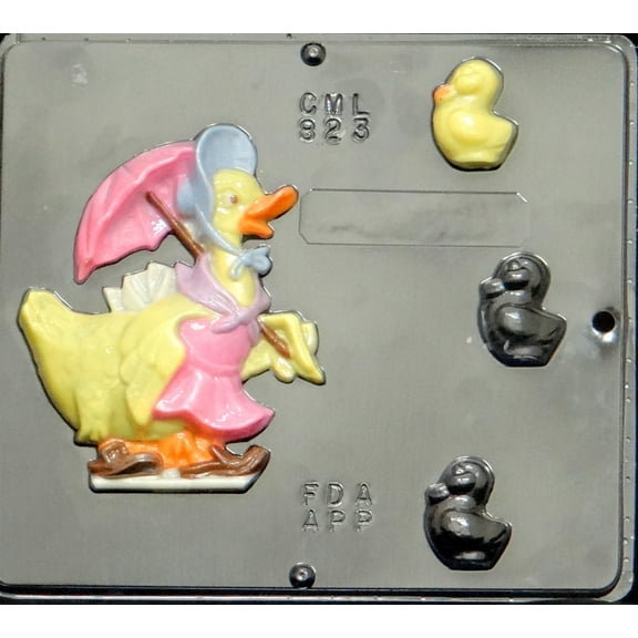823 Mother Duck & Chicks Chocolate Candy Mold